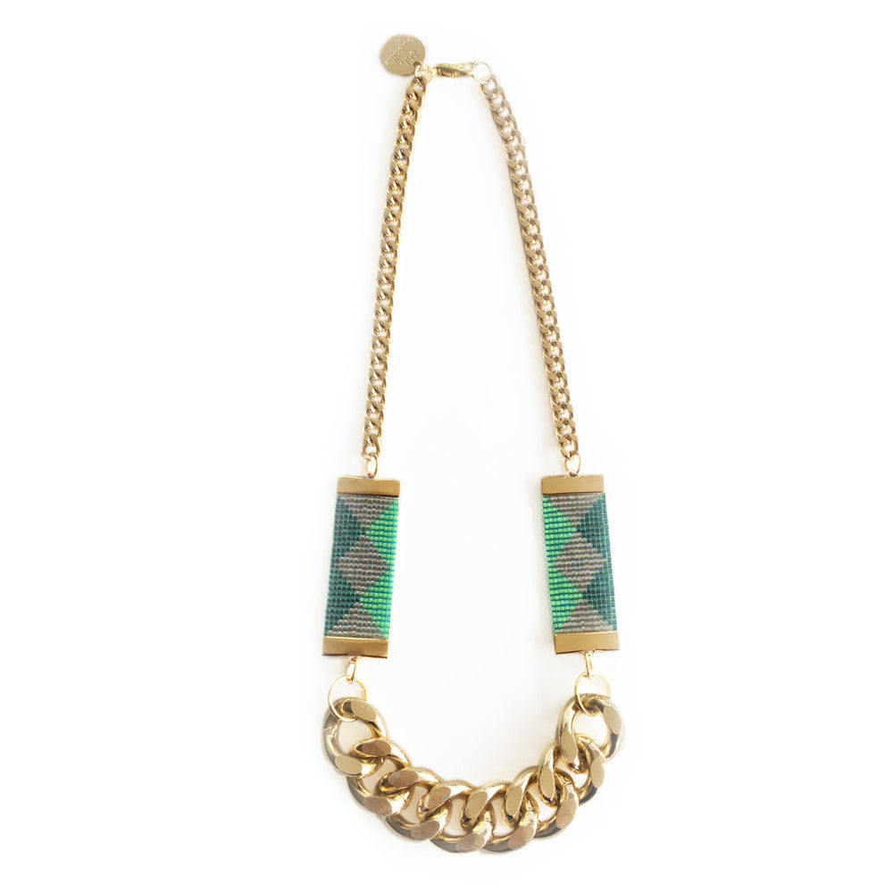 Priestess II Necklace - Pink / Green